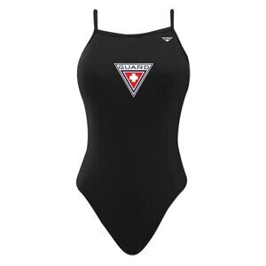 TYR Womens The Finals Life Guard Skimpback One Piece Swimsuit Black Size 30 XXS